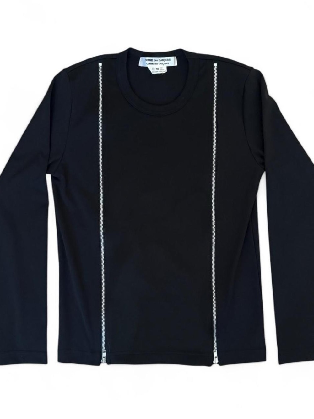 Comme des garçons zipper top